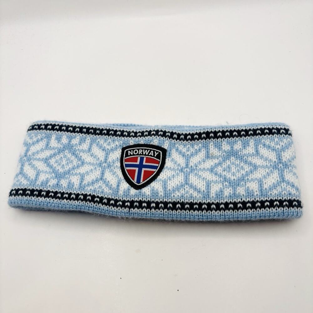 Knitted Headband Thick Soft Warm Traditional Nordic Pattern Uniquely You UNISEX